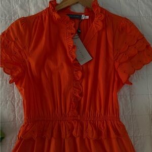 Bright Orange Women Dress